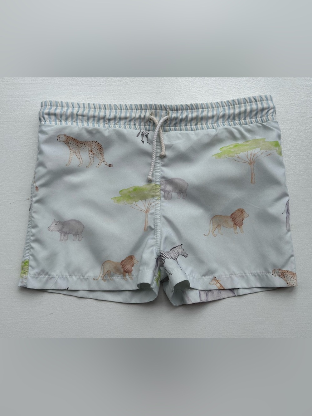 Sal & Pimenta Sunset Safari Animals Swim Trunks size 4T